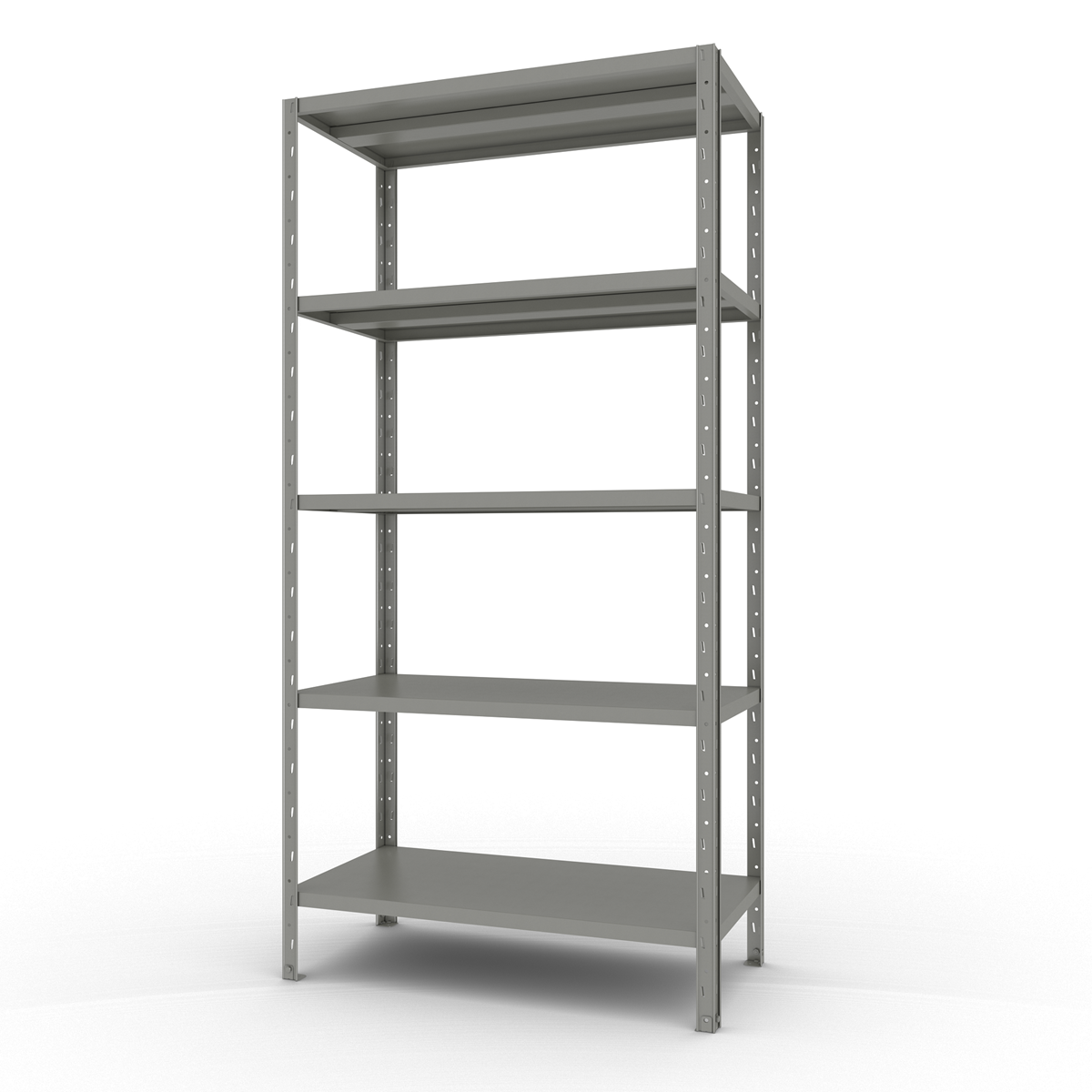 Стелаж поличковий металевий FORSTOR Start 2000х1000х500 мм 5 полиць фарбований